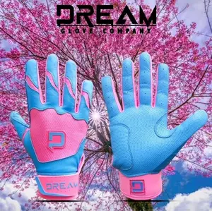 Dream Force Baby Blue/Pink Batting Gloves