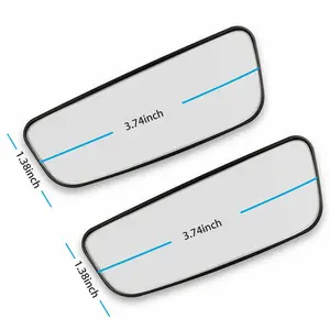 2-Pack 360° Blind Spot Mirrors – Wide Angle Stick-On Rear View for Car, Truck & SUV 🚗✨ Car Accessories Auto