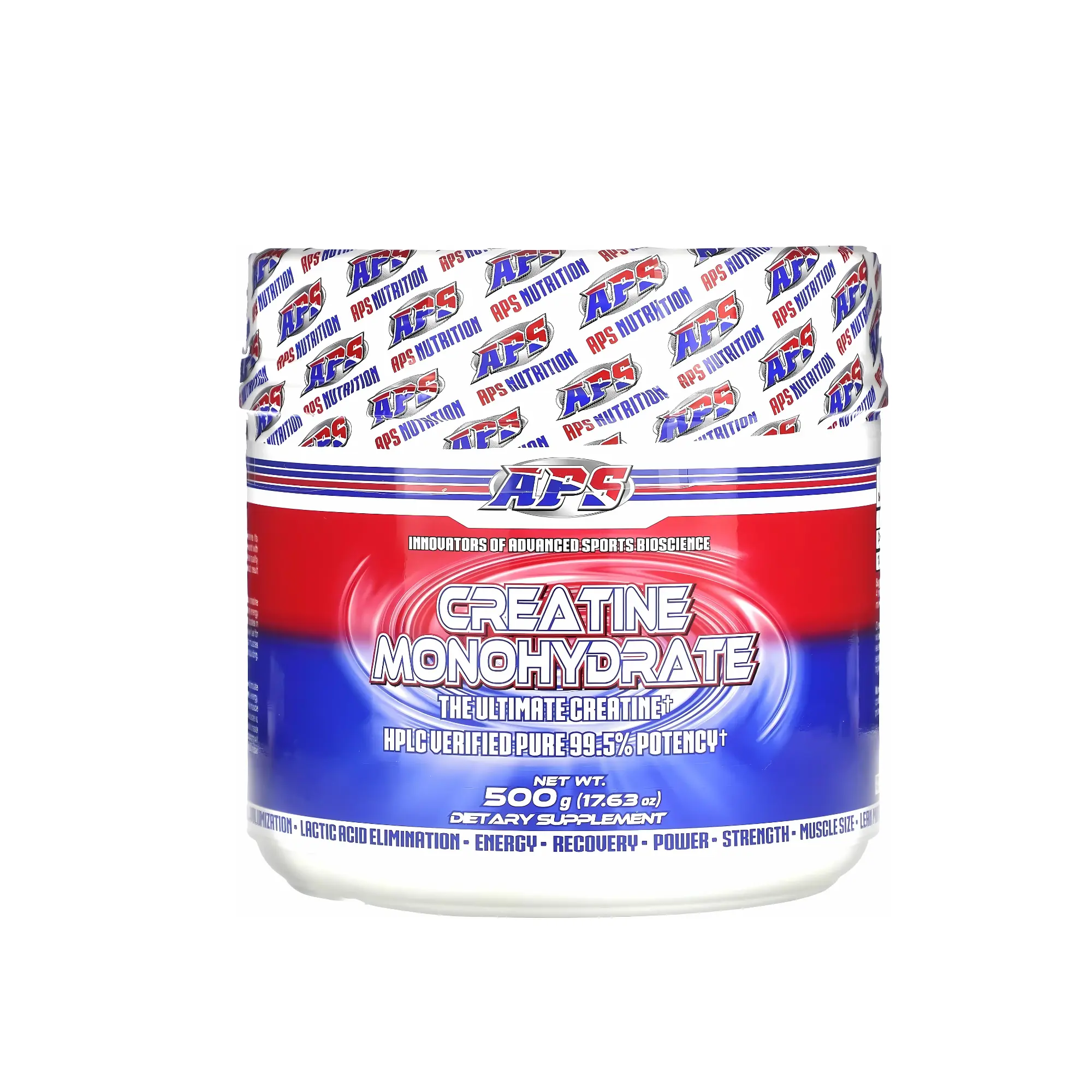 APS Creatine Monohydrate Powder 500g Natural Dietary Supplement - 99.5% High Purity HPLC Verified Creapure Quality, Gluten Free, No Bloating, No Loading, Gym Supplements for Fitness Muscle Growth & Recovery, Natural Supplements