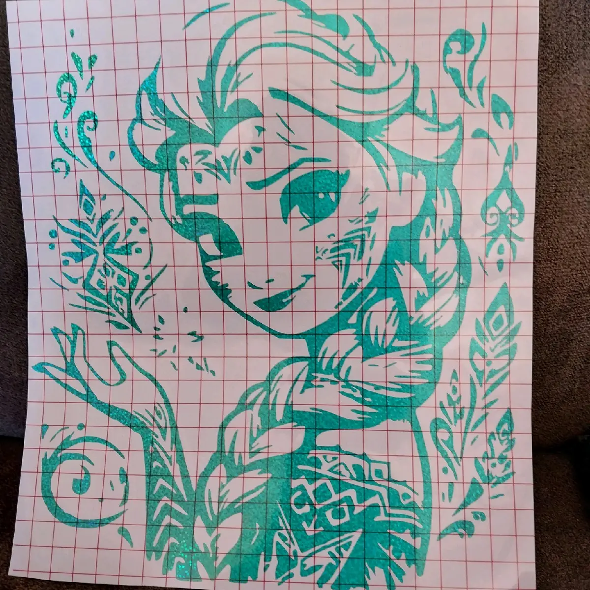 Elsa Decal - Holographic Permanent Vinyl for DIY Projects