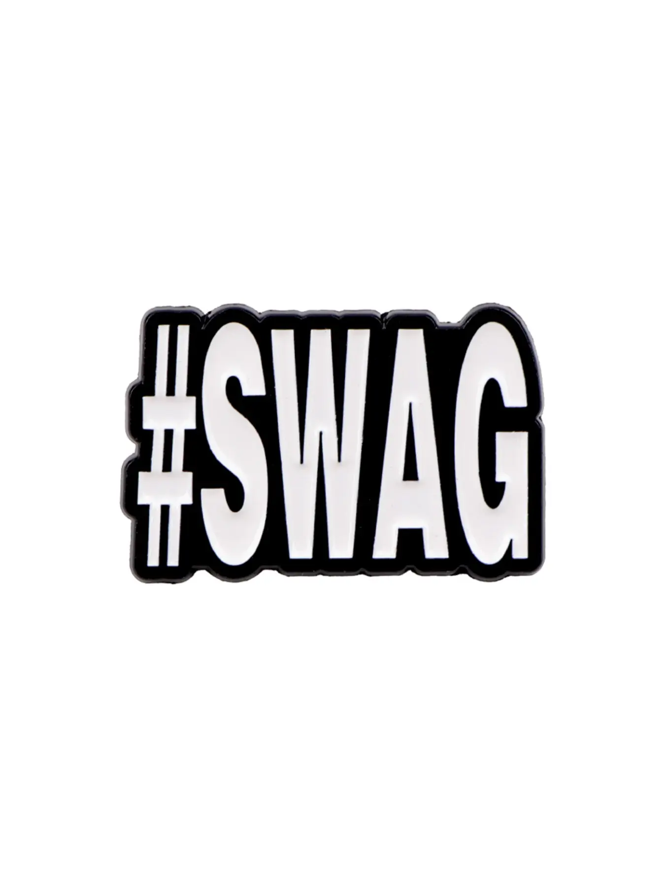 SWAG Fun Letter Pin Badge, Zinc Alloy Material, Unique Emblem for Hats, Clothes, Backpacks, Perfect Gift Accessory