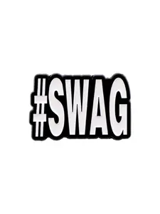 SWAG Fun Letter Pin Badge, Zinc Alloy Material, Unique Emblem for Hats, Clothes, Backpacks, Perfect Gift Accessory