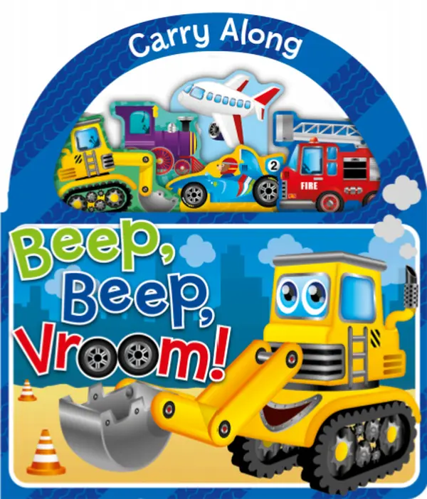 Kids' Interactive Learning Vehicles Board Book - Playful Story, Engaging Flipping Experience, Carry-Along Design, Imaginative Illustrations to Play and Keep Kids Entertained