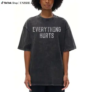 Comfortable 'Everything Hurts' T-Shirt – 100% Cotton, Durable, Soft Workout Shirt