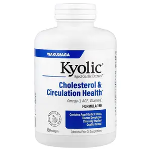 Kyolic Aged Garlic Extract™, Cholesterol & Circulation Health, 180 Softgels