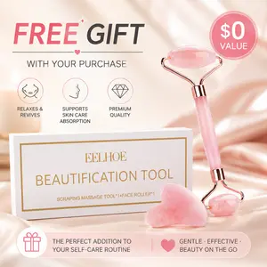 Premium Jade Roller & Gua Sha Set - Natural Stone Skincare Tool for Facial Massage, Skin Tightening, Anti-Aging