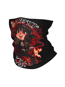 Stranger Monster Club Thin Bandana Mask Neck Wrap Scarf Headband Neck Cover, Elastane, Funky Style