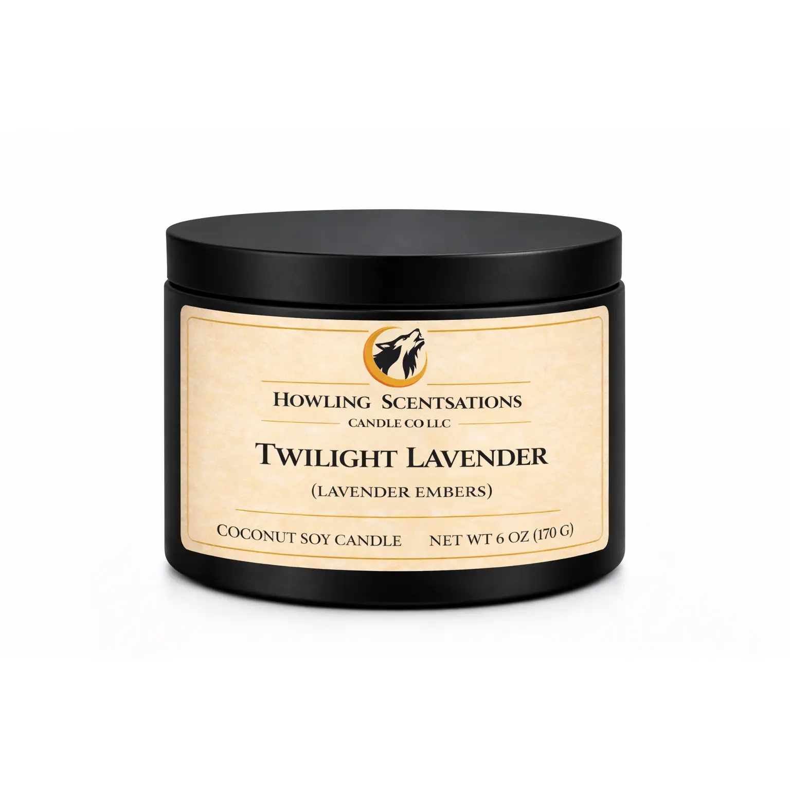 Twilight Lavender Candle – 6 oz Coconut Soy Candle (Lavender & Eucalyptus)