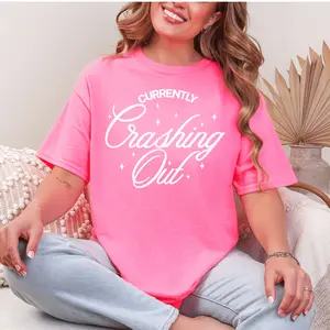 Currently Crashing Out Funny Tee for Women Gildan G5000 Cotton T-shirt Perfect Gift for Her - Top Seller