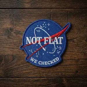 Artemis II Embroidered Patch, Not Flat We checked, NASA Space Gold Thread Iron-On Badge for Hats, Jackets, and Backpacks
