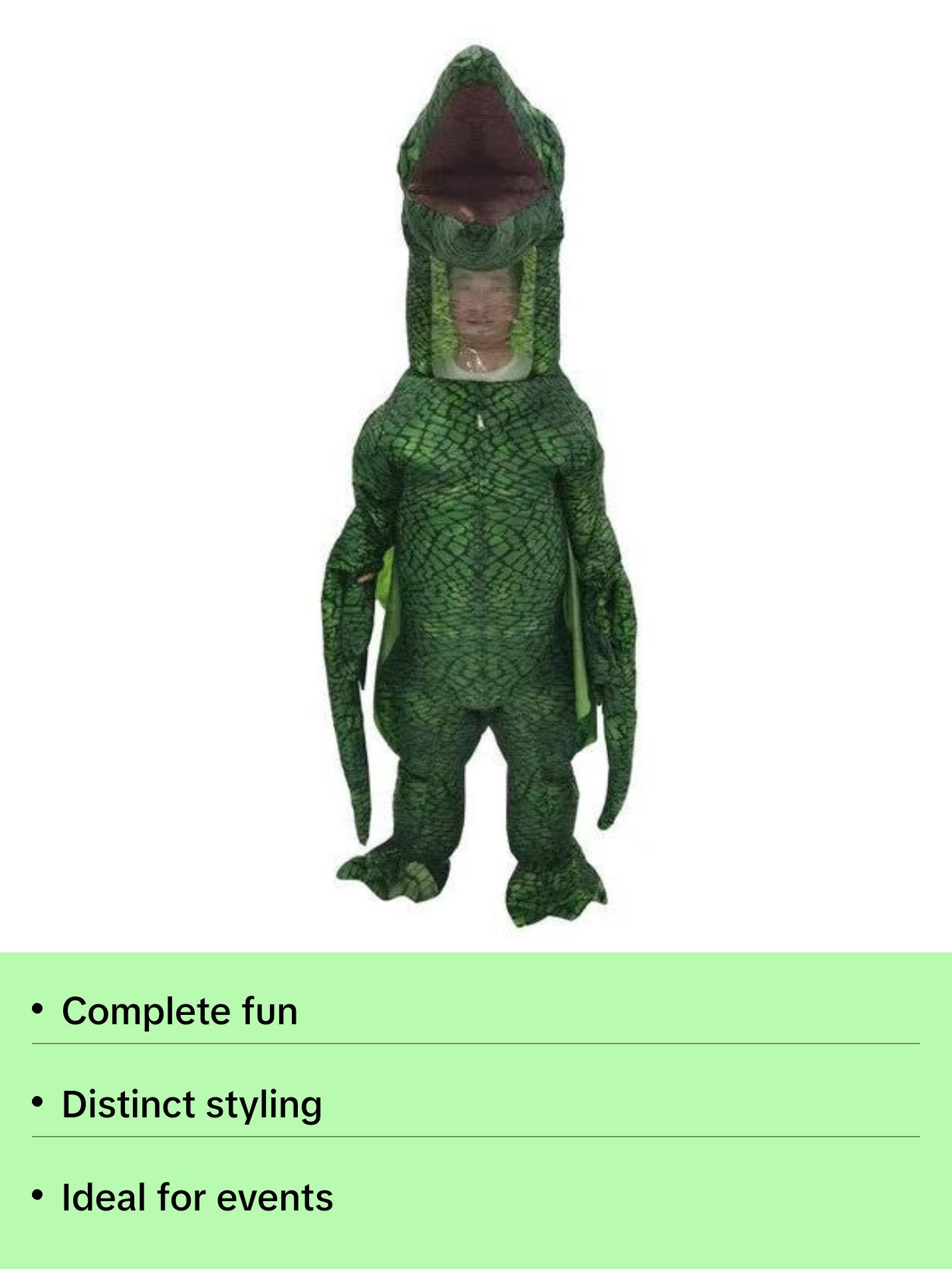 Pterodactyl - Dinosaur - Green - Inflatable - Costume - Adult