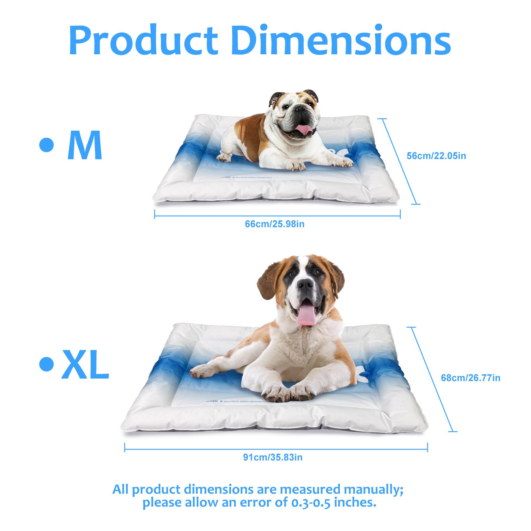 Hsecoyay cooling pet Mat, Eco-friendly Cooling Pad for Large Dog, Pet Cooling Mats for Dog and Cat house, Use in Crate, Tunk, Camping, Outdoors, Portable, Machine Washable, Durable, Outdoorfun, Waterproof calming donut bed
