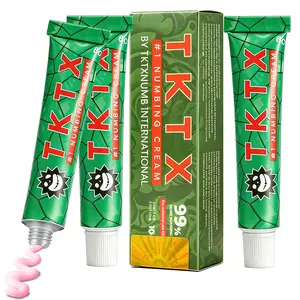 TKTX Tattoo External Cream 3 Pack , Limited Edition 99% Very Strong, Relief Cream for Tattoos, Waxing, Microneedling, Lecithin Numbing Cream(10g) Cosmetic.