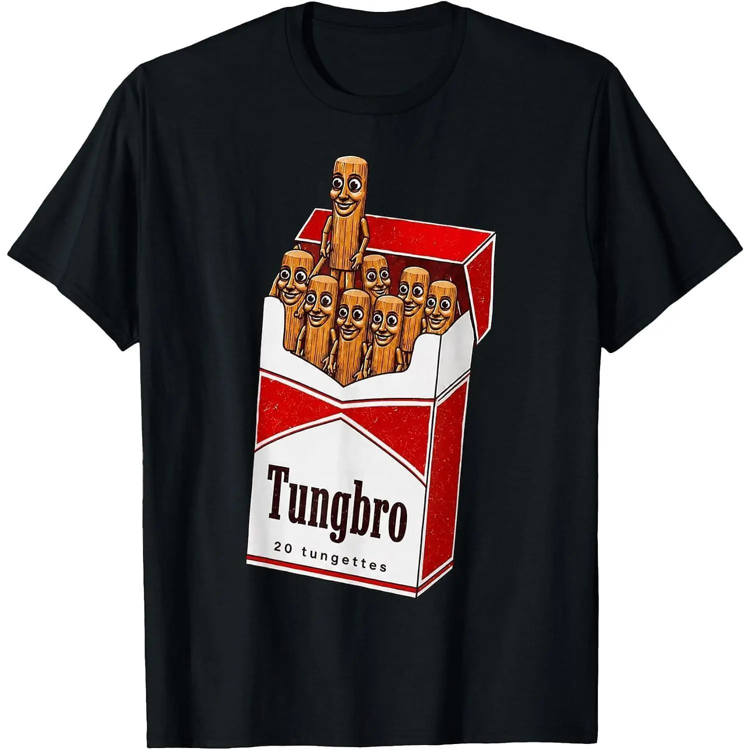 Women's Graphic T-shirt - Tung Tung Sahur Parody Meme Top, Unisex Shortsleeve Casual Clothes with a Modern Tailored Fit