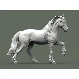 Friesian Horse Sculpture (Standing)