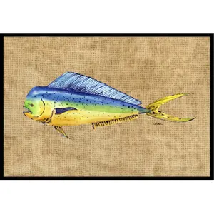 Carolines Treasures  24 x 36 In. Dolphin Mahi Mahi Indoor or Outdoor Mat