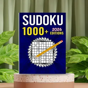 22-Page Sudoku Puzzle Book for Adults & Seniors, Hundreds of Puzzles From Beginner to Advanced, Brain Teaser & Stress Relief, Portable Gift