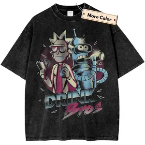 Rick and MortYy Shirt, Animated Shirt, Graphic Tee, Vintage Tee Crew Neck, Trending T-shirt