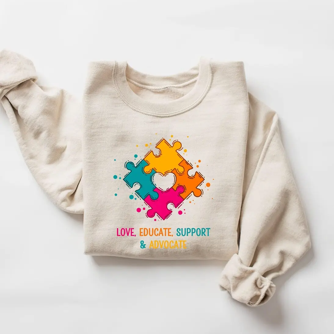 Cute Autism Teacher Sweatshirt, Autism Awareness T-shirt Hoodie, Neurodiversity Shirt, Autistic Pride Shirt, Autism Mom Shirt, Autism Month Shirt