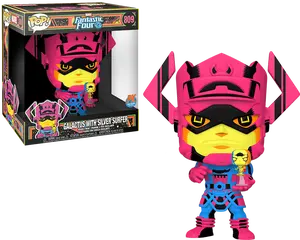Funko Pop! Galactus w/Fallen One 10-Inch, Blacklight, Fantastic Four 809 - Previews Exclusive Vinyl Figure