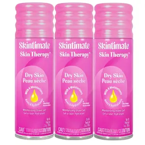 Skintimate Skin Therapy Dry Skin Shave Gel for Women, 3 Pack | Skintimate Shaving Cream for Women, Womens Shaving Cream, Shaving Foam, Womens Shave Gel, Pack of 3, 7oz each