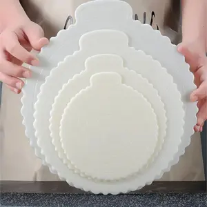 2pcs Reusable Cake Mats, Birthday Cake Liners, Plastic Cake Bases, 4-12 Inch, Home Use, Durable & Easy to Clean, Perfect for Parties