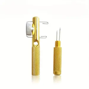 Manual Metal Hook Tying Tool, 1 Count Portable Hook Tying Tool, Fishing Hook Tying Tool, Fishing Tool, Outdoor Fishing Accessories