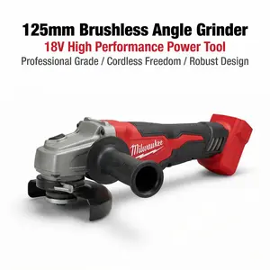 Milwaukee 125mm Angle Grinder, Cutting & Grinding Tool for Workshop, Construction and Metal Processing