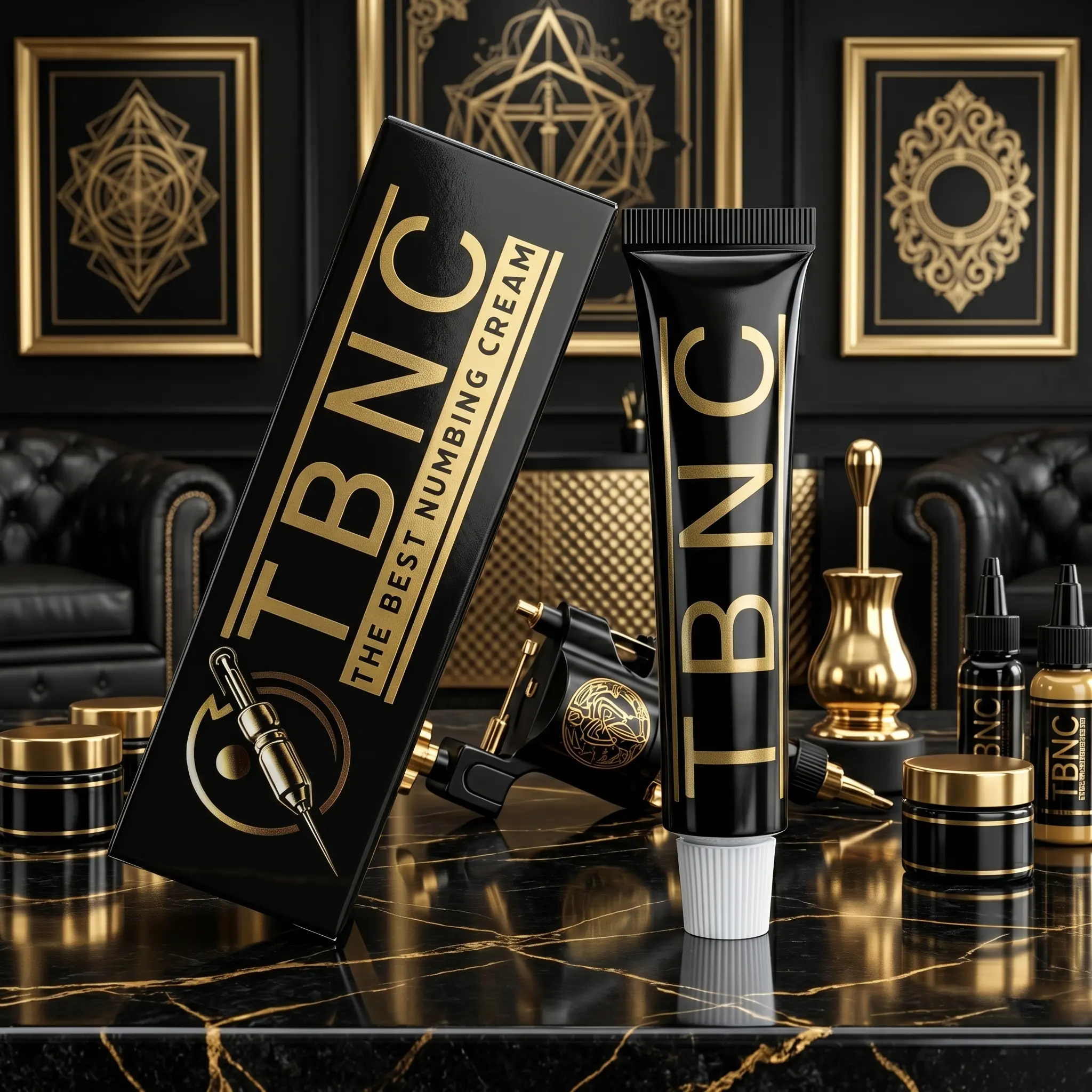 TBNC Maximum Strength Tattoo Numbing Cream | Pain Relief Cream for Tattoos & Ink Sessions | Long Lasting Painless Tattoo Formula