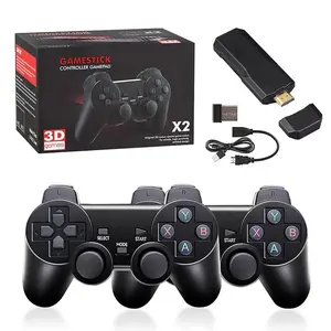 X2 Wireless Retro Game Console Set, Christmas Essential Gift, Classic Games, Multiple Simulators, Dual Wireless Controllers, Plug-And-Play, Gaming Stick, Handheld Gamepad, Digital Wireless Controller