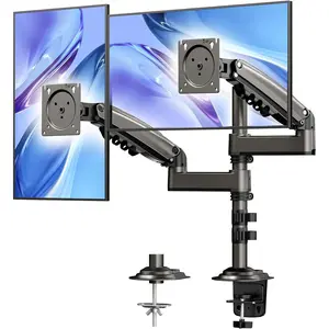 17-32 Inch Dual  Stand, Vertical Dual  Mount,  Stand 2 Monitors,  Adjustable Tilt/Swivel/Rotate, Weight Max 19.8 lbs, VESA 75/100mm