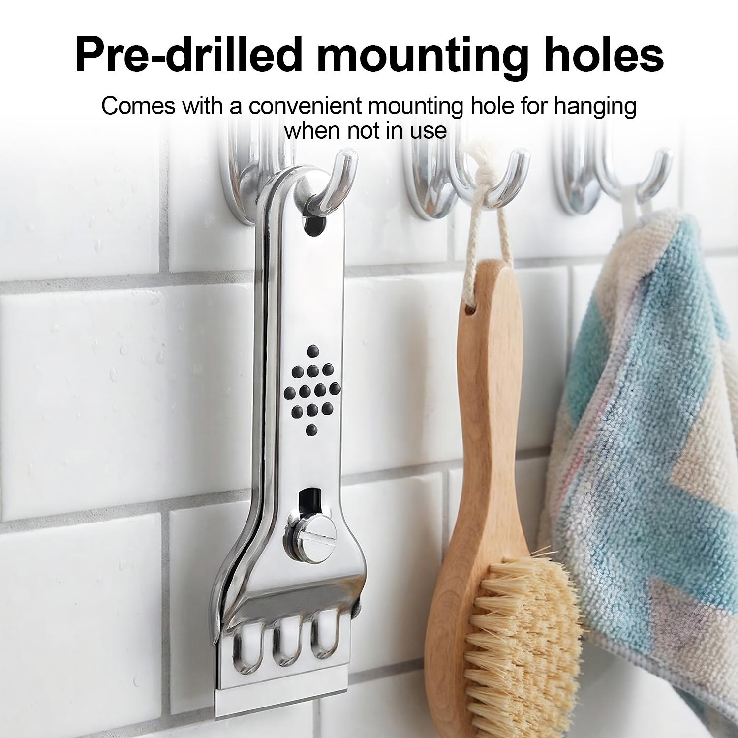 Razor Blade Scraper Tool, for Glass Ceramic and Induction Cooktops Glass Cooktop Stove Scraper with 5PCS Replacement Accessories for Glass Clean,Paint,Old Label,Decal Sticker,Adhesive Remover