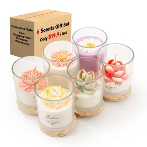 Bulk Supplier Luxury Glass Jar Soy Wax Scented Candles for Home Hotel Spa Gift