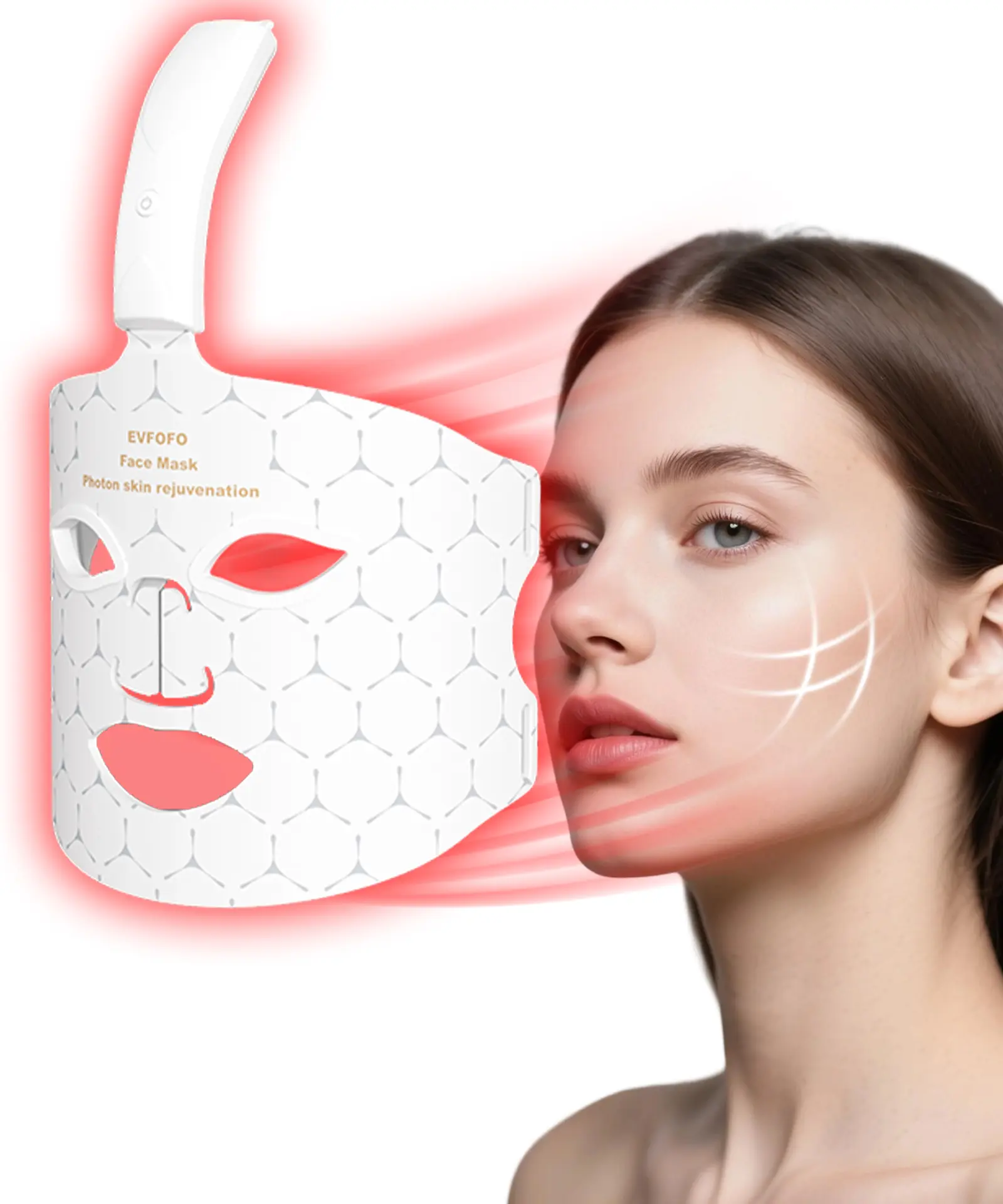 LED Light Therapy Mask for Face for Wrinkles &Acne Treatment, LED Face Mask-with Red Light Therapy, 2-YearWarranty, 630nm & 850nm Infrared Light Therapy Mask at Home Portable, LED Facial Mask Skincare at Home and Travel Led Photorejuvenation Mask