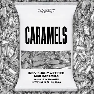 Silver Foil-Wrapped Caramels