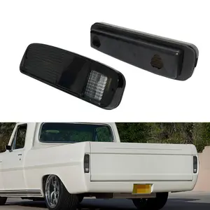2pcs Tail lamps Light Pair Smoked Lens set Only For 1974-1991 Ford E150 F150 250 350 100 Bronco,Replace OEM D4TZ 13404 A D4TZ 13405 A FO2808104 FO2809104