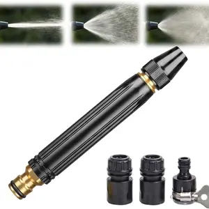 High-Pressure Cleaning Gun, Adjustable Assist High-Pressure Car Wash Nozzle, High Pressure Spray, Ideal for Outdoor Cleaning, Watering Plants, and Car Washing