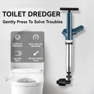 【Local Shipping】High-Pressure Toilet Plunger and Sewer Unclogger, Manual Pneumatic Drain Cleaner for Toilets and Floor Drains, Essential Winter Tool, Not for Bathtubs or Construction Debris