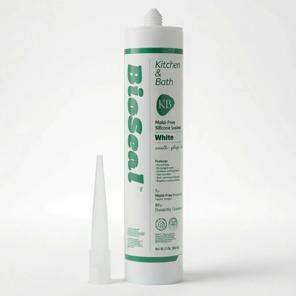 White Kitchen & Bath BioSeal Silicone Caulk & Sealant