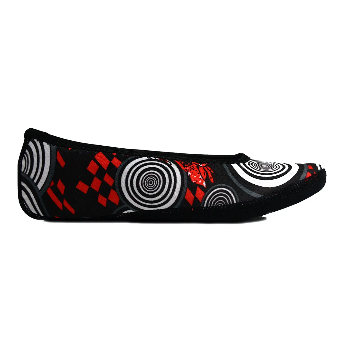 Nufoot Ballet Flats Black/Red Eyes
