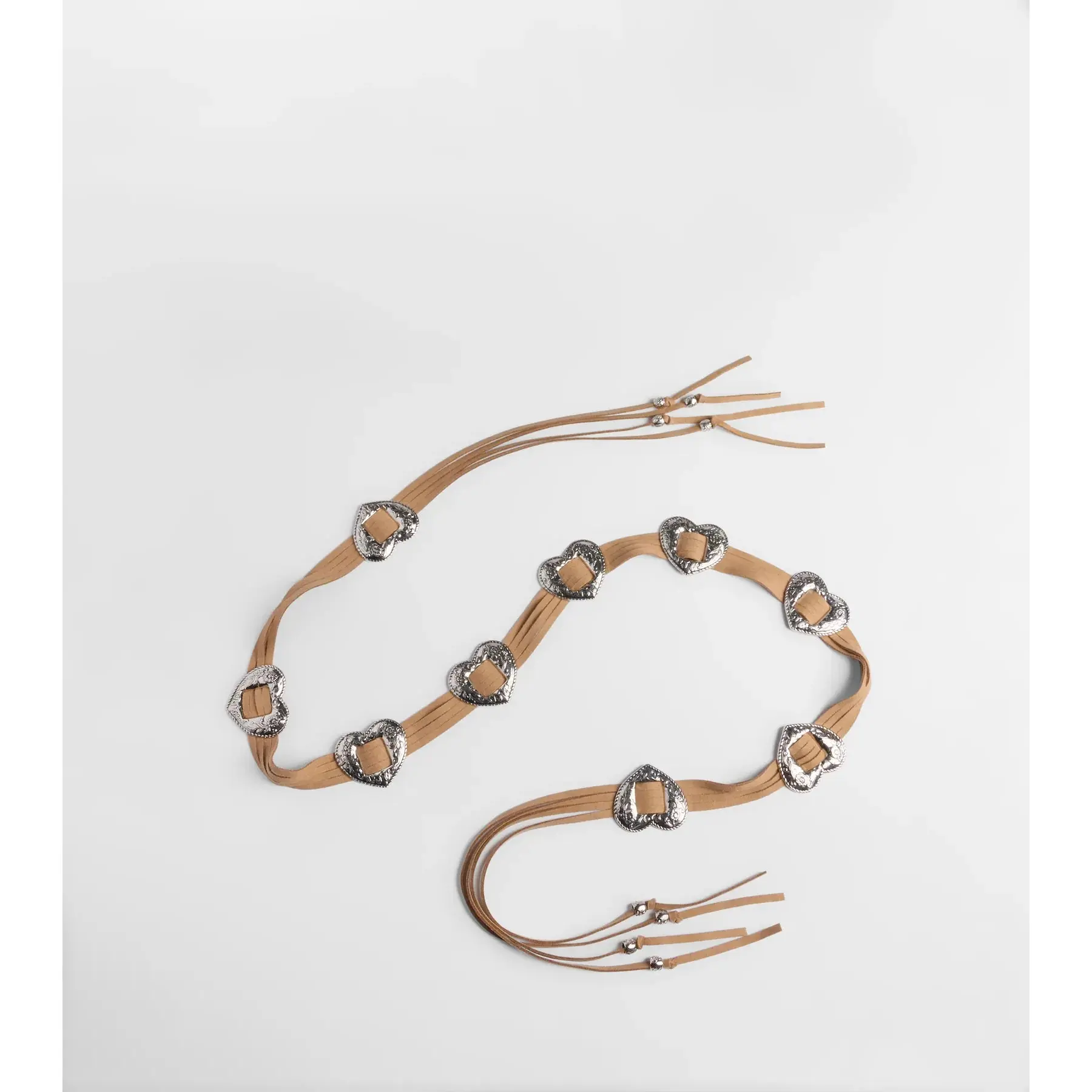 Wild Affair Heart Concho String Belt