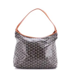 Pre-owned Goyard Canvas Coated Shoulder Bags Boheme Hobo Coated Canvas by Rebag
