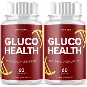 (2 Pack) Gluco Health Advanced Blood Support Supplement GlucoHealth 120 Capsules