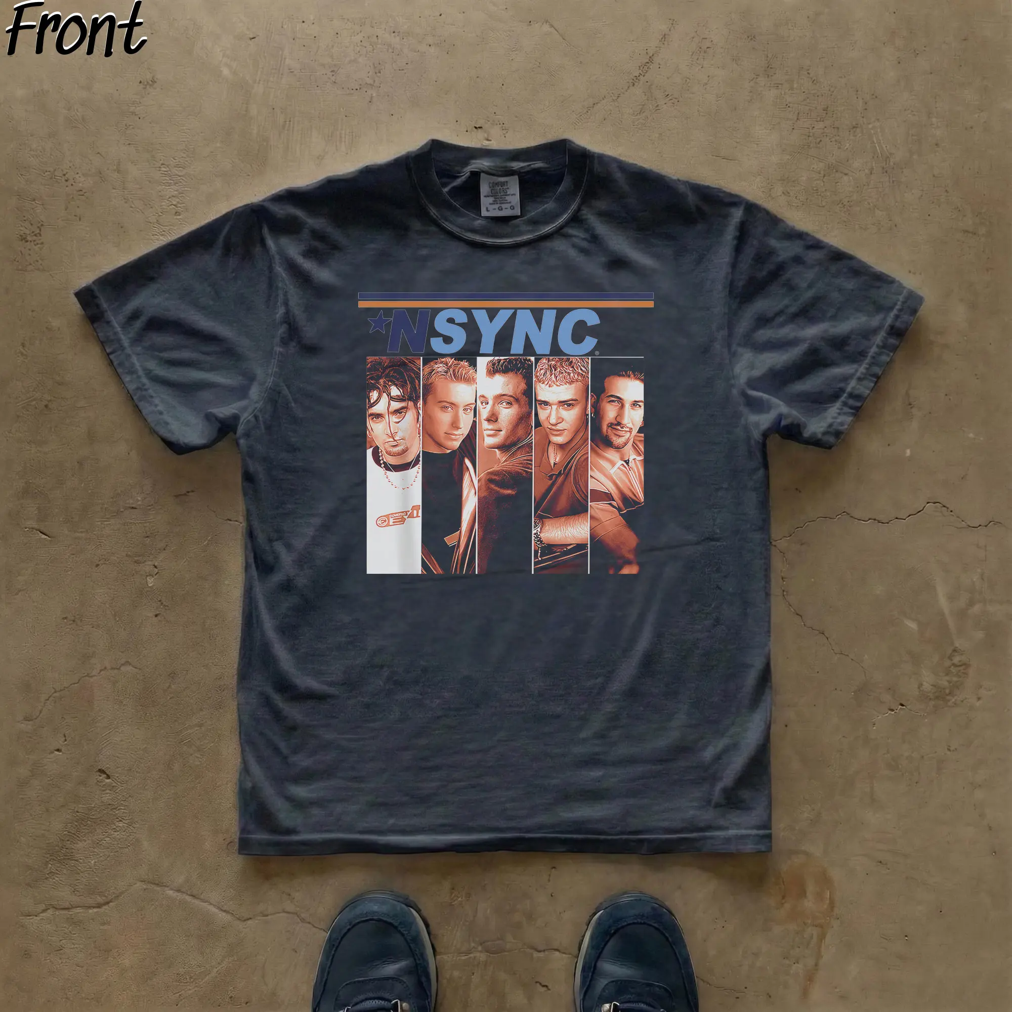 Vintage Nsync Debut Album Cover Graphic Tee, Nsync Album Shirt, 90s Pop Music Shirt, Iconic 90s Music Shirt, NSYNC Album Merch, Music Merch, Gift for Nsync Fans, Womenswear Lightweight Casual Shortsleeve
