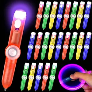 LED Rotating Pen, Neon Pens, 12/32pcs LED Light Up Spinning Pen, Party Game Gift, Classroom Reward Gift, Party Favors for Birthday Wedding Festival, Glitter Ballpoint Pen