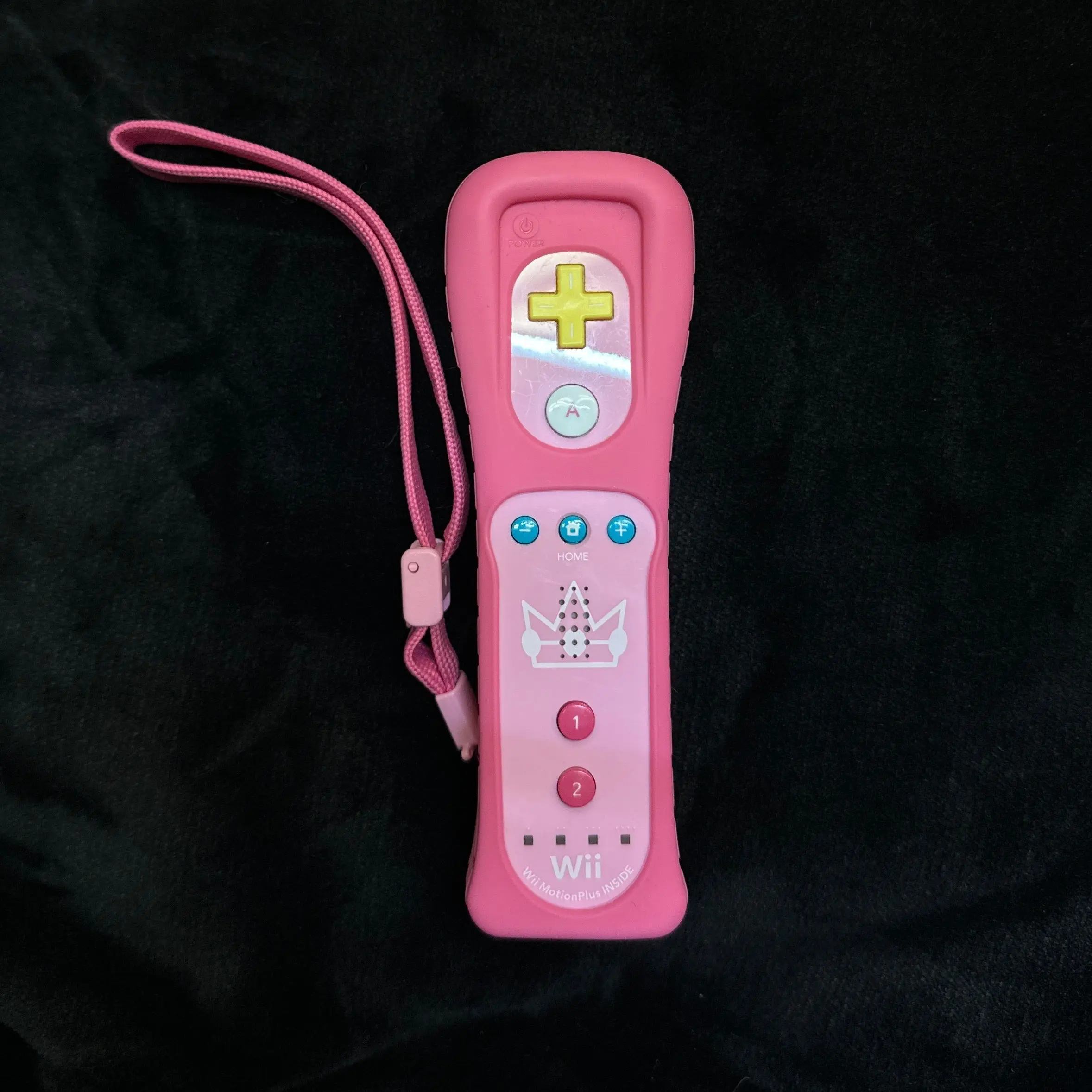 Pink Peach Wii Remote with Motion Plus Inside + Soft Case + Wrist Strap