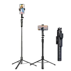 【Roreta】2025 New Anti-Shake Gimbal Selfie Stick 360° Rotating Portable Floor Tripod for Travel Vlog Live Streaming Smartphone Stabilizer for Video blogger outdoor sports