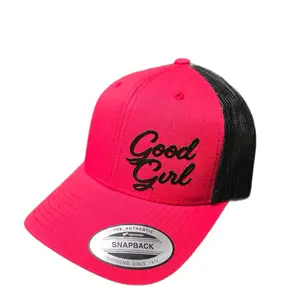 GoodGirl Hat - With Black Leather Wording GoodGirl Hat - With Black Leather Wording