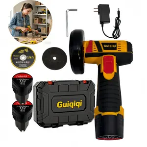 Mini angle grinder, 12V battery compact saw, equipped with blade, high speed, 3-inch mini circular saw, suitable for cutting metal/wood/tile/plastic