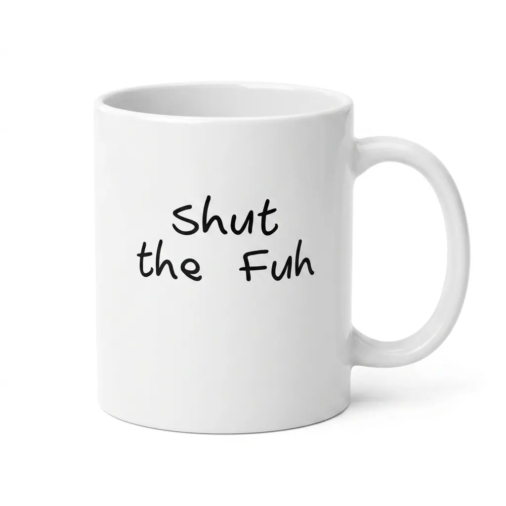 Shut The Fuh Funny Mug, Office Humor Mug, Gift For Bestie, Coworker, Office Life - scs17648 Ceramic Coffee Mug Beverage